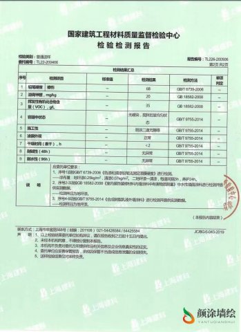 车位涂鸦材料检测报告